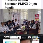 MTsN 2 Tanah Datar Mengikuti Zoom Meeting Submit Serentak PMP ZI