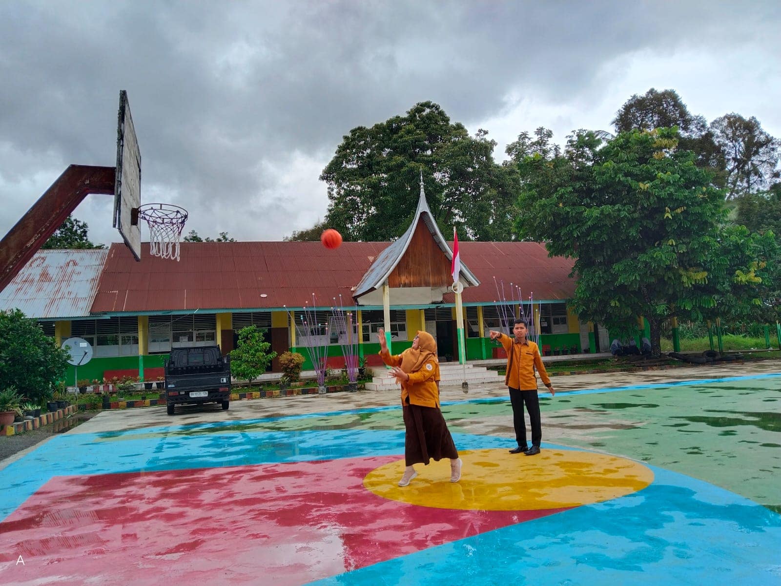 Lapangan Basket MTsN 2 Tanah Datar